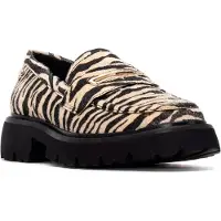 Carmela for woman. 16254506-CEBRA Moccasins 162545 printed (38), Flat, None, Casual, Animal Print, Classic