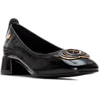 Carmela for woman. 16254003-NEGRO Shoes 162540 black (38), 3 to 5 cm, None, Casual, Patent Leather