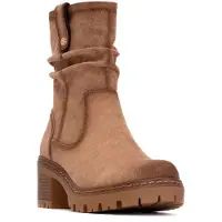 Refresh for woman. 17302102-BEIGE Ankle boots 173021 brown (36), 3 to 5 cm, Zip, Casual