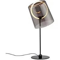 Paul Neuhaus Led pöytävalaisin Zula, himmennettävä, Alumiini/harmaa/sinkki, Olohuone/ruokailutila, Lasi, Moderni