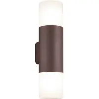 TRIO Lighting Ulkoseinävalaisin Hoosic, Ruskea/ruoste, Alumiini, Moderni