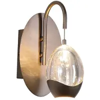 Searchlight Led seinävalaisin Seeds, himmennettävä, Kerma/meripihka, Olohuone/ruokailutila, Lasi