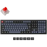 Keychron K10 Pro QMK/VIA Wireless RGB Hot Swap K Pro Red - Pelinäppäimistö - Pohjoismainen - Musta