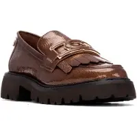 Carmela for woman. 16269802-TAUPE Leather Shoes 162698 brown (36), 1 to 3 cm, None, Casual, Classic, Patent leather