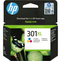 HP 301XL -mustekasetti, 6 ml, syaani/magenta/keltainen