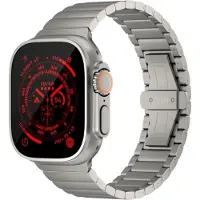 Just Mobile Titanium kellonauha Apple Watch Ultra (1&2) DLC-pinnoitteella varustettuun Apple Watch Ultra (1&2) kellonauh