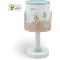 DALBER Pöytävalaisin Loving Deer, Valkoinen/opaali, Lastenhuone, Synteettinen materiaali