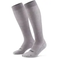 Cep Flight Socks Tall, juoksusukat, nainen, harmaa