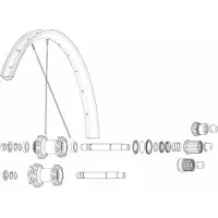 Mavic Kit 14 Rear Drive Side Edeemax 29´´ Pinnat