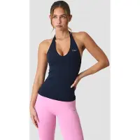 ICANIWILL Define Seamless Halter Neck Tank Midnight Blue