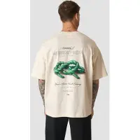 ICANIWILL Everyday Oversized Cotton T-shirt Print Cream White