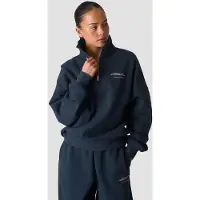 ICANIWILL Everyday 1/4 Zip Crewneck Print Midnight Blue