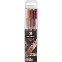 Sakura Gelly Roll Metallic Shiny 3-setti geelikynä