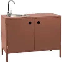 Brafab Kelia ulkokeittiön allaskaappi Zin red, 121x90x64