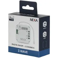 Nexa An-196 Z-Wave seinänsisäinen kytkin 2 kanavaa