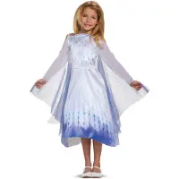 Disguise Snow Queen Frozen Elsa Classic -naamiaisasu, 7-8 v, 124-135 cm