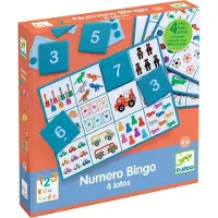 Djeco Kuva-arpa M. Numerot - - OneSize - Pelit
