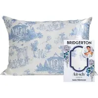 Raw Organic KITSCH Bridgerton X Kitsch Satin Pillowcase in Garden Toile