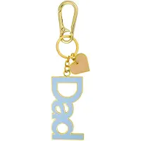 Design Letters Key Ring & Bag Tag - Blue - ONE SIZE