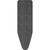 Brabantia 132186, Silityslaudan päällinen, Puuvilla, Musta, Yksivärinen, 1240 x 380 mm, 1 kpl
