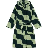 Marimekko Taifuuni kylpytakki puuvilla Päärynä-tummanvihreä, M