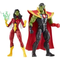 Hasbro Fans Marvel Avengers: Legends Series (60th Anniversary) - Beyond Earth's Mightiest - Skrull Queen & Super-Skrull Action Figures (F7085)