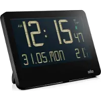Braun BC 14 digitaalinen radio-ohjattu seinäkello - musta