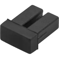 StarTech.com SFPLCCAP10, LC, Kumi, Musta, Verkkokytkin, 18 mm, 15 mm