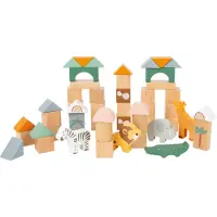 Small Foot Wooden Building Blocks Safari aktiivilelu puinen 12 m+ 50 kpl