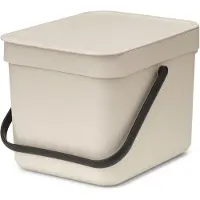 Brabantia Sort & Go jäteastia 6 litraa Soft beige