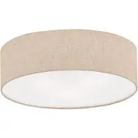 FISCHER&HONSEL GMBH Kattovalaisin Thor, himmennettävä, Kerma/meripihka, Olohuone/ruokailutila, Tekstiili/kangas/silkki, Moderni