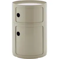 Kartell Componibili big -säilytyskaluste 2-osainen dove grey