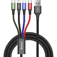 Baseus Rapid Series 4-1:ssä Kaapeli CA1T4-A01 - 1.2m - Musta