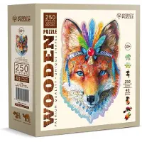 Wooden City Puiset palapelit hahmoilla Fox 250 det. 375x254mm