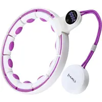 HMS HHM17 HULA HOP VALKOINEN/VIOLETTI MAGNEETEILLA JA PAINOLLA + LASKURI