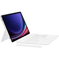 Samsung EF-DX725, QWERTZ, Saksa, Kosketuslevy, , Galaxy Tab S9, Galaxy Tab S9 FE, Valkoinen (EF-DX725BWGGDE)