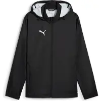 Puma Urheilutakki 'TeamAdditions' musta / valkoinen