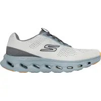 SKECHERS for man. 217020 Trainers Go Walk Glide Step 2.0 Vic taupe white (46), Flat, Laces, Casual, Sport, Multisport
