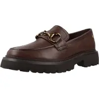Carmela for woman. 16187202-MARRON Leather moccasins 161872 brown (40), Flat, None, Casual
