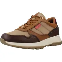 Carmela for woman. 16182701-CAMEL Leather Sneakers 161827 brown (37), Flat, 1 to 3 cm, Laces, Casual