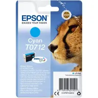 Epson T0712-mustekasetti, 5.5 ml, cyaani