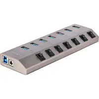 StarTech.com 7-pt USB Hub w/On/Off Switches (5G7AIBS-USB-HUB-EU)