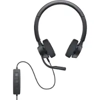 Dell Pro Stereo Headset WH3022 -kuulokemikrofoni, musta