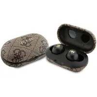 GUESS GUTWSP4EGW 4G Metal Logo TWS -kuulokkeet - Ruskea