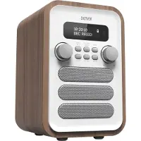 Denver FM/DAB+ Radio Bluetooth Puu/Valkoinen