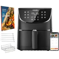 Cosori Premium CP158-AF-RXB, 5,5 l, 2,2 kg, 1700 W, airfryer, musta