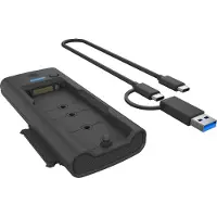 Icy Box – IB-180MS-C31 USB-C/USB-A 3.2 DockingStation für M.2 NVMe SSD und 3.5"/2.5" SATA HDD