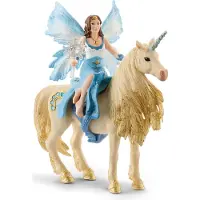 Schleich 42508 Bayala Eyela kultaisen yksisarvisen päällä