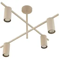LINDBY Kattovalaisin , Marilou, himmennettävä, Beige, Olohuone, Metalli, Moderni