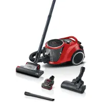 Bosch Series 6 ProAnimal BGC41PET 2.4 L 750 W pussiton -pölynimuri, punainen/musta